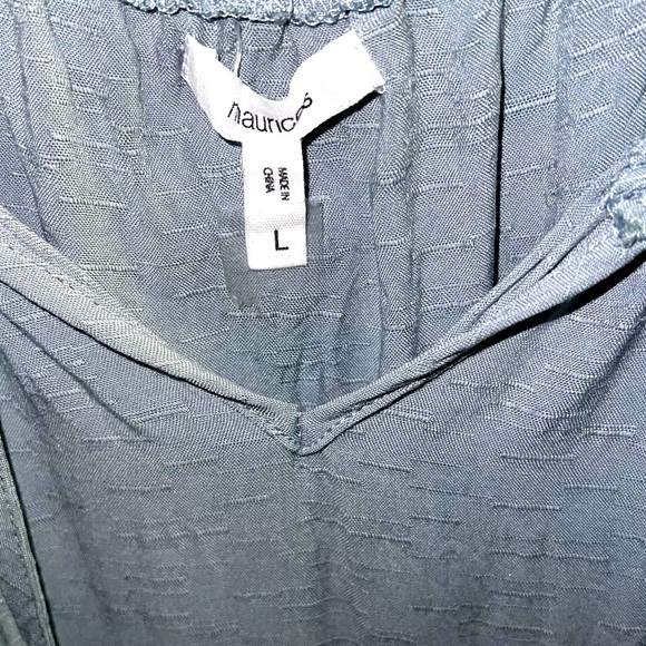 NWOT- Front Tie Peplum Tank - Picture 3 of 4